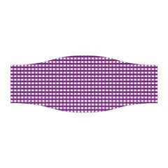 Gingham Plaid Fabric Pattern Purple Stretchable Headband