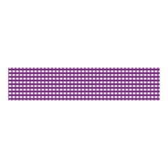 Gingham Plaid Fabric Pattern Purple Velvet Scrunchie