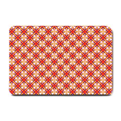 Hexagon Polygon Colorful Prismatic Small Doormat  by HermanTelo