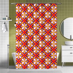 Hexagon Polygon Colorful Prismatic Shower Curtain 48  X 72  (small) 