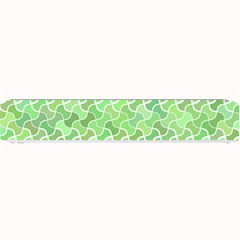 Green Pattern Curved Puzzle Small Bar Mats