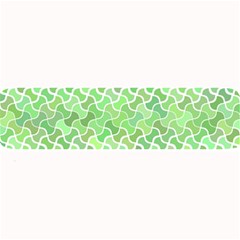 Green Pattern Curved Puzzle Large Bar Mats