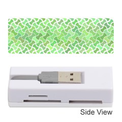 Green Pattern Curved Puzzle Memory Card Reader (stick)