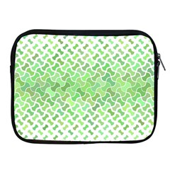 Green Pattern Curved Puzzle Apple Ipad 2/3/4 Zipper Cases