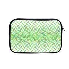 Green Pattern Curved Puzzle Apple Macbook Pro 13  Zipper Case