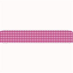 Gingham Plaid Fabric Pattern Pink Small Bar Mats