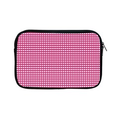 Gingham Plaid Fabric Pattern Pink Apple Ipad Mini Zipper Cases by HermanTelo