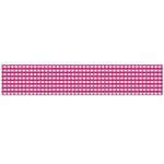 Gingham Plaid Fabric Pattern Pink Large Flano Scarf  Front