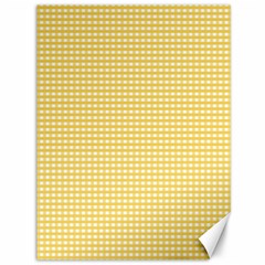 Gingham Plaid Fabric Pattern Yellow Canvas 36  X 48 