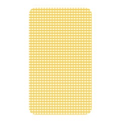 Gingham Plaid Fabric Pattern Yellow Memory Card Reader (rectangular) by HermanTelo