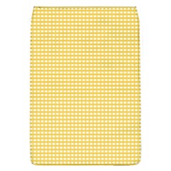 Gingham Plaid Fabric Pattern Yellow Removable Flap Cover (l) by HermanTelo