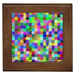 Jigsaw Puzzle Background Chromatic Framed Tiles by HermanTelo