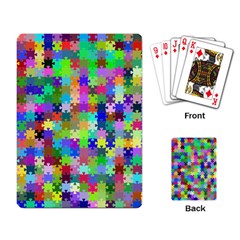 Jigsaw Puzzle Background Chromatic Playing Cards Single Design (rectangle) by HermanTelo