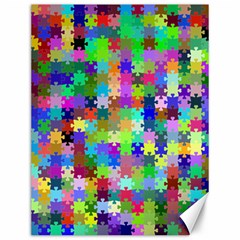 Jigsaw Puzzle Background Chromatic Canvas 12  X 16  by HermanTelo