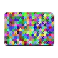 Jigsaw Puzzle Background Chromatic Small Doormat 