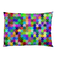 Jigsaw Puzzle Background Chromatic Pillow Case