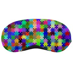 Jigsaw Puzzle Background Chromatic Sleeping Mask by HermanTelo