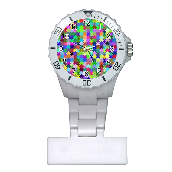 Jigsaw Puzzle Background Chromatic Plastic Nurses Watch