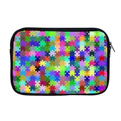 Jigsaw Puzzle Background Chromatic Apple Macbook Pro 17  Zipper Case by HermanTelo