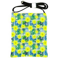 Narcissus Yellow Flowers Winter Shoulder Sling Bag by HermanTelo