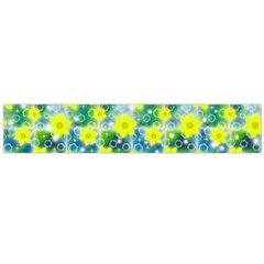 Narcissus Yellow Flowers Winter Large Flano Scarf 