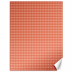 Gingham Plaid Fabric Pattern Red Canvas 36  x 48 