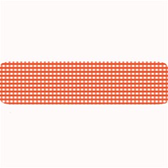 Gingham Plaid Fabric Pattern Red Large Bar Mats by HermanTelo