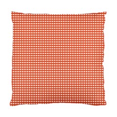 Gingham Plaid Fabric Pattern Red Standard Cushion Case (One Side)