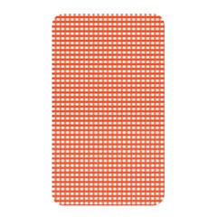 Gingham Plaid Fabric Pattern Red Memory Card Reader (Rectangular)