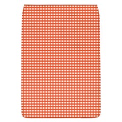 Gingham Plaid Fabric Pattern Red Removable Flap Cover (L)