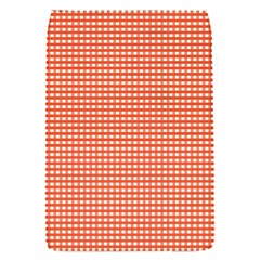 Gingham Plaid Fabric Pattern Red Removable Flap Cover (S)