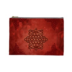 Elegant Decorative Celtic Knot Cosmetic Bag (large) by FantasyWorld7