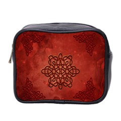 Elegant Decorative Celtic Knot Mini Toiletries Bag (two Sides) by FantasyWorld7