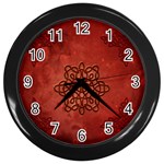 Elegant Decorative Celtic Knot Wall Clock (Black) Front