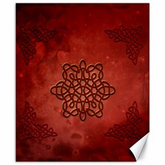 Elegant Decorative Celtic Knot Canvas 8  X 10  by FantasyWorld7