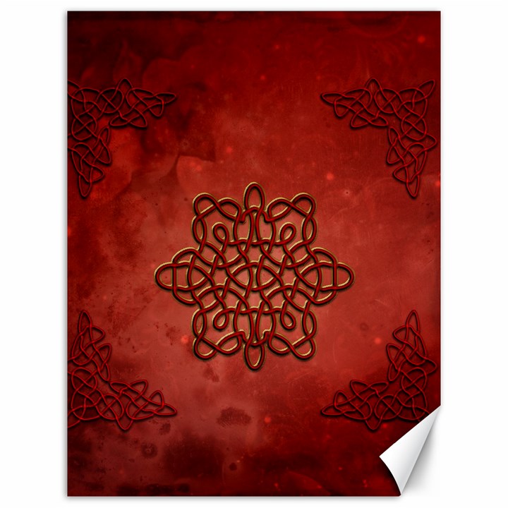 Elegant Decorative Celtic Knot Canvas 12  x 16 