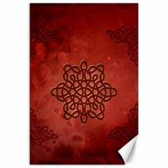 Elegant Decorative Celtic Knot Canvas 24  X 36  by FantasyWorld7