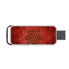 Elegant Decorative Celtic Knot Portable Usb Flash (one Side) by FantasyWorld7