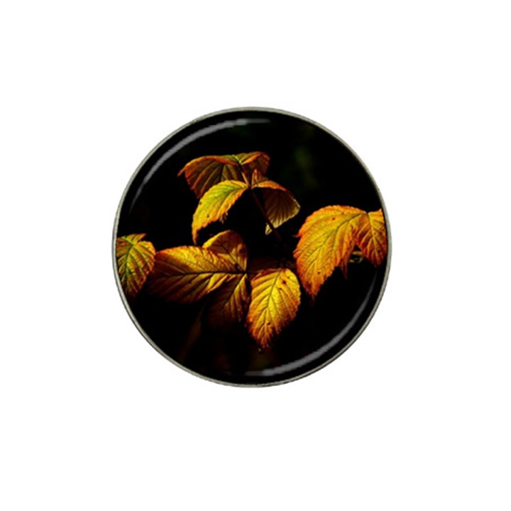 Nature Yellow Plant Leaves Hat Clip Ball Marker