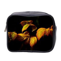 Nature Yellow Plant Leaves Mini Toiletries Bag (two Sides) by Pakrebo