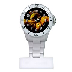 Nature Yellow Plant Leaves Plastic Nurses Watch