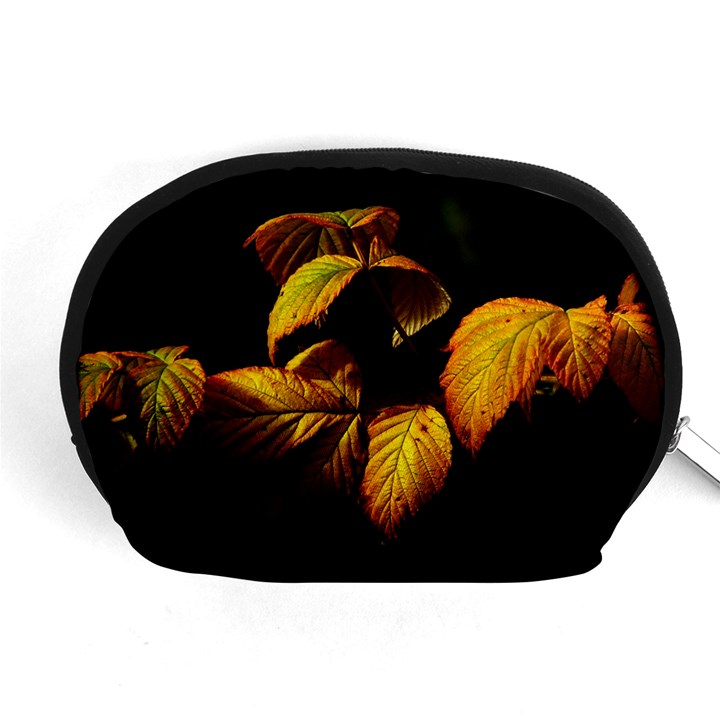 Nature Yellow Plant Leaves Accessory Pouch (Medium)