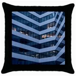 Architectural Design Architecture Building Business Throw Pillow Case (Black) Front