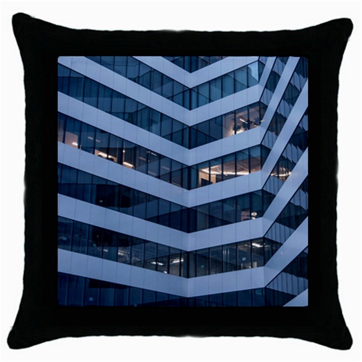 Architectural Design Architecture Building Business Throw Pillow Case (Black)