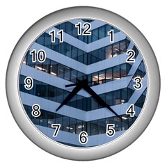 Architectural Design Architecture Building Business Wall Clock (Silver)