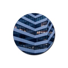 Architectural Design Architecture Building Business Rubber Coaster (round)  by Pakrebo