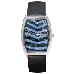 Architectural Design Architecture Building Business Barrel Style Metal Watch by Pakrebo