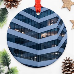 Architectural Design Architecture Building Business Round Ornament (Two Sides)