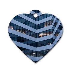 Architectural Design Architecture Building Business Dog Tag Heart (One Side)