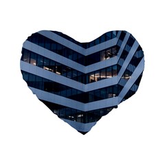 Architectural Design Architecture Building Business Standard 16  Premium Flano Heart Shape Cushions